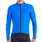 Men's SilverLine Thermal Long Sleeve Jersey by Giordana Cycling, VIBRANT BLUE, Made in Italy