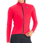 Women's SilverLine Thermal Long Sleeve Jersey by Giordana Cycling, ANGURIA PINK, Made in Italy