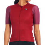 Women's SilverLine Jersey by Giordana Cycling, POMEGRANATE RED, Made in Italy