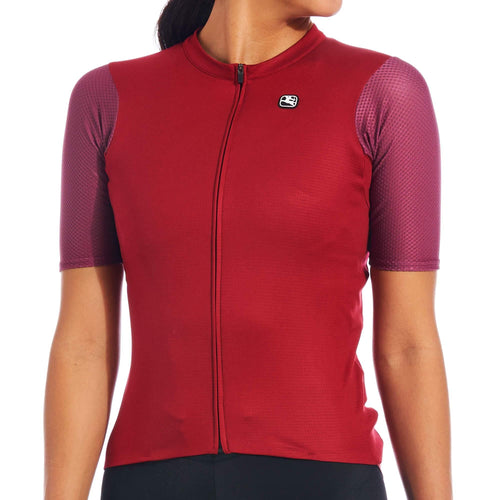 Women's SilverLine Jersey by Giordana Cycling, POMEGRANATE RED, Made in Italy