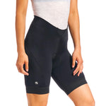 Women's SilverLine Short by Giordana Cycling, BLACK, Made in Italy