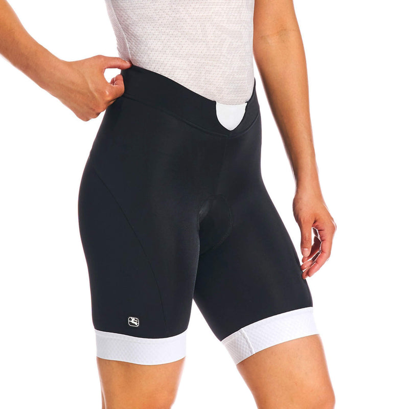 Women's SilverLine Short by Giordana Cycling, WHITE, Made in Italy