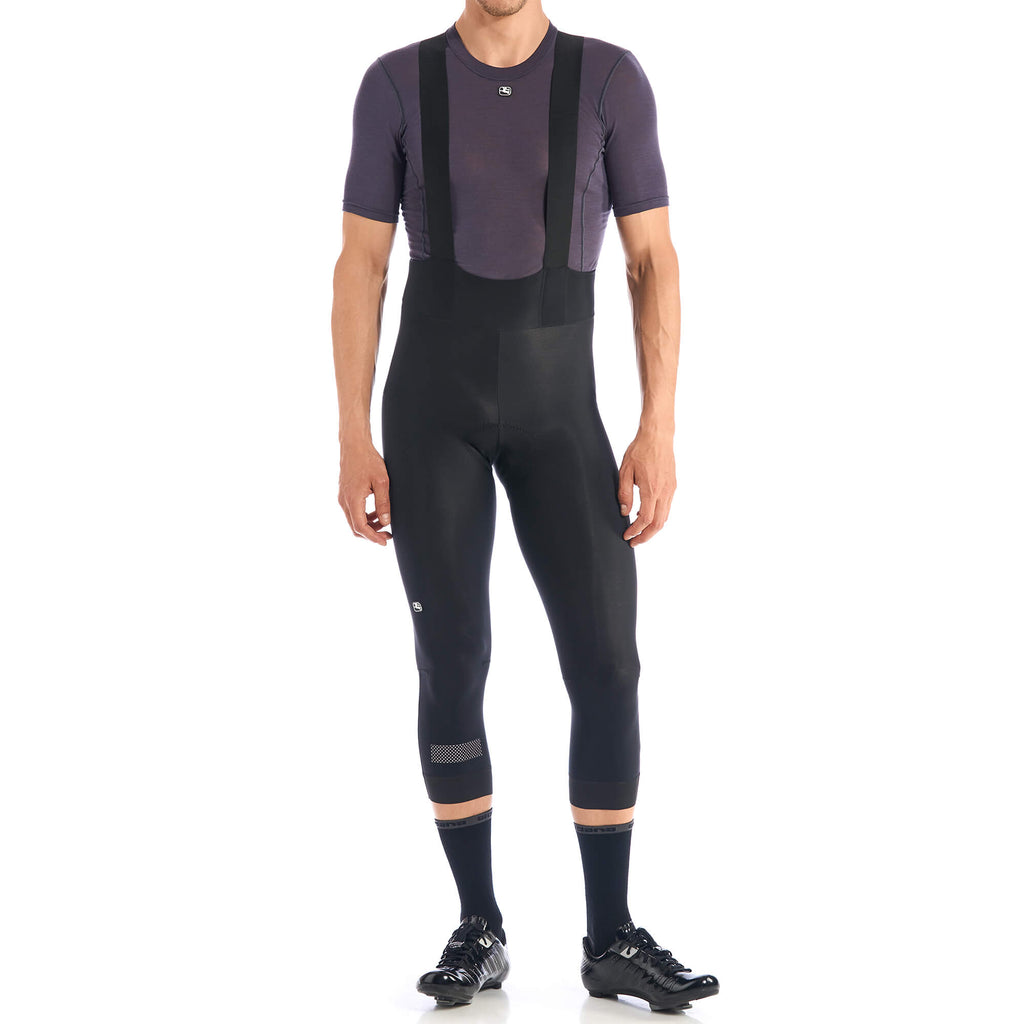 Men's SilverLine Thermal Bib Knicker by Giordana Cycling, BLACK, Made in Italy