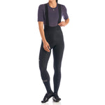 Women's SilverLine Thermal Bib Tight by Giordana Cycling, BLACK, Made in Italy