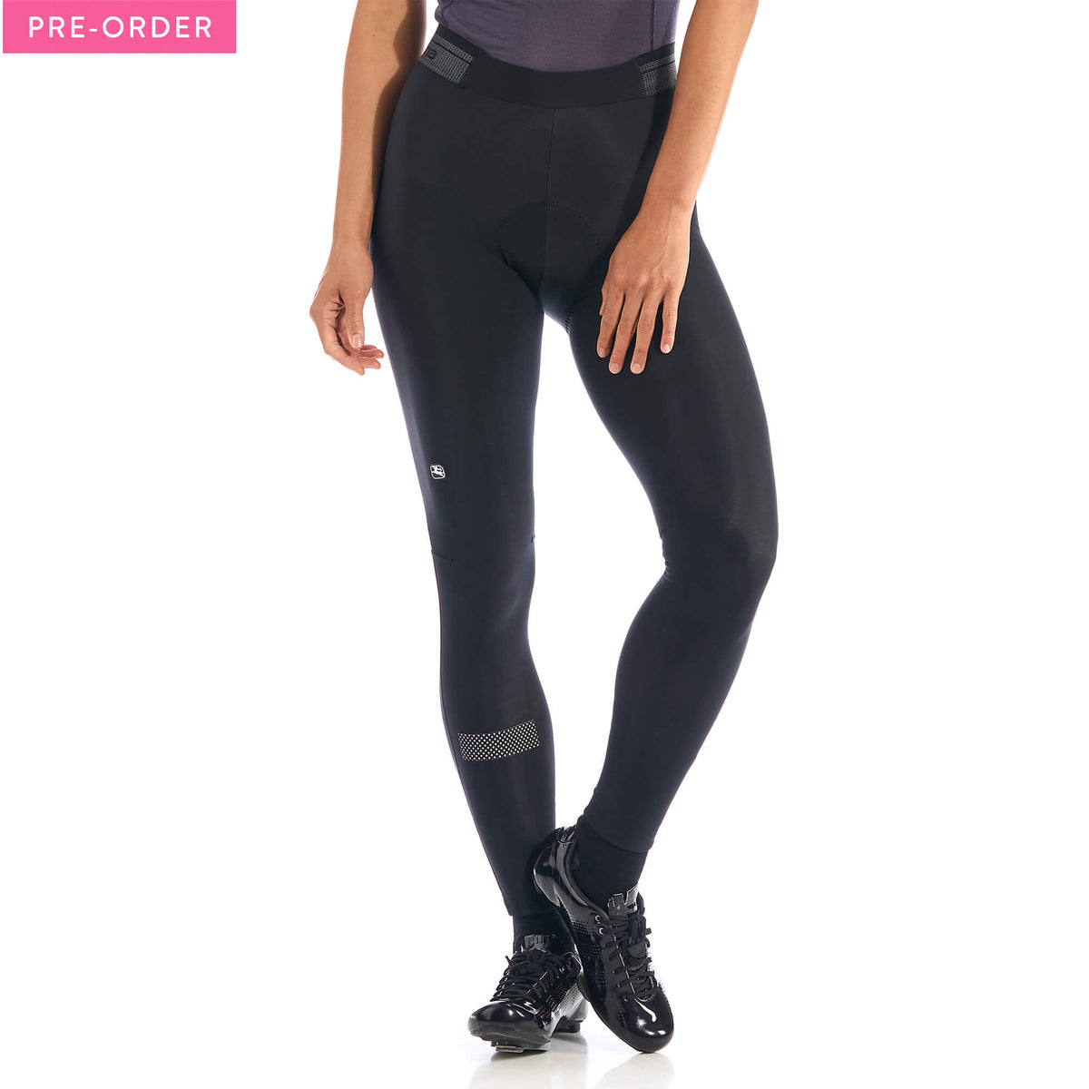 Women's SilverLine Thermal Tight by Giordana Cycling, BLACK, Made in Italy