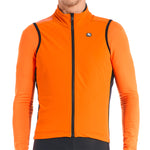 Men's SilverLine Thermal Vest by Giordana Cycling, ORANGE, Made in Italy