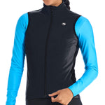 Women's SilverLine Thermal Vest by Giordana Cycling, BLACK, Made in Italy