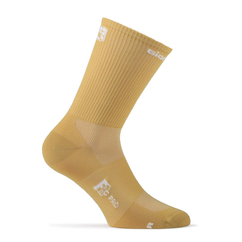 FR-C Tall Solid Socks by Giordana Cycling, GOLD, Made in Italy