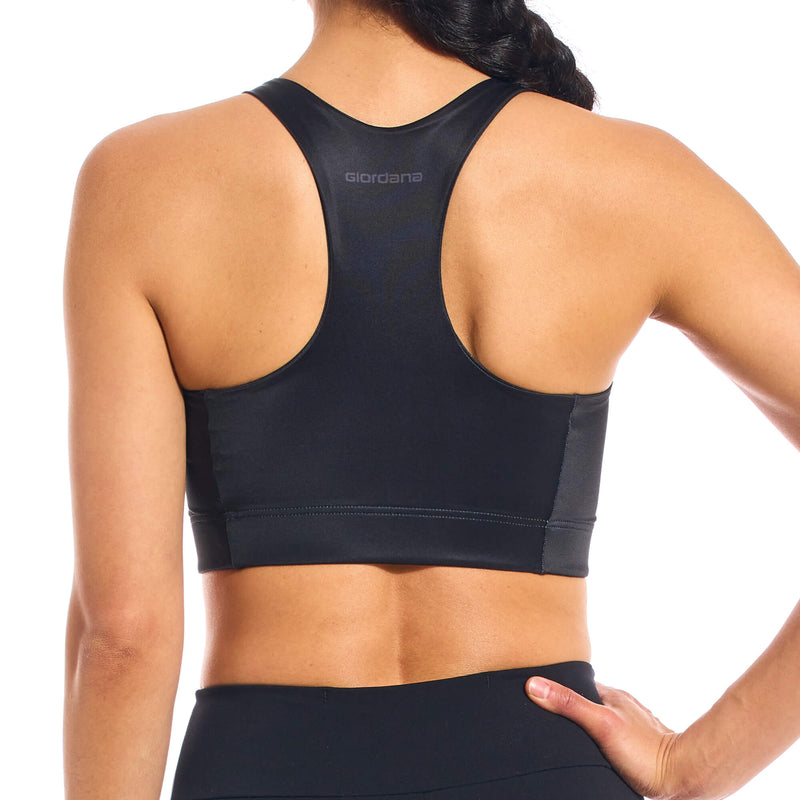 Women's Active Seamless Double Layer Sports Bra Black Large