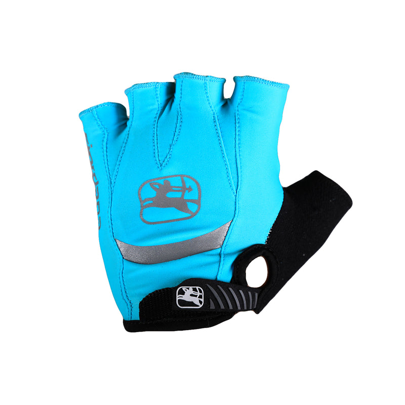 Women's Strada Gel Gloves by Giordana Cycling, LIGHT BLUE, Made in Italy