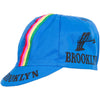 Team Brooklyn Cap - Pink Stripe by Giordana Cycling, Azzuro Blue, Made in Italy