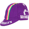 Team Brooklyn Cap - Pink Stripe by Giordana Cycling, Purple, Made in Italy