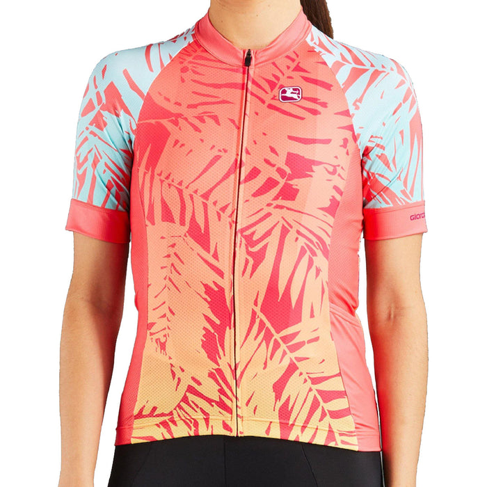 Women's Moda Portofino Tenax Pro Jersey by Giordana Cycling, CORAL, Made in Italy
