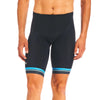 Men's Vero Pro Tri Short by Giordana Cycling, BLACK/BLUE, Made in Italy