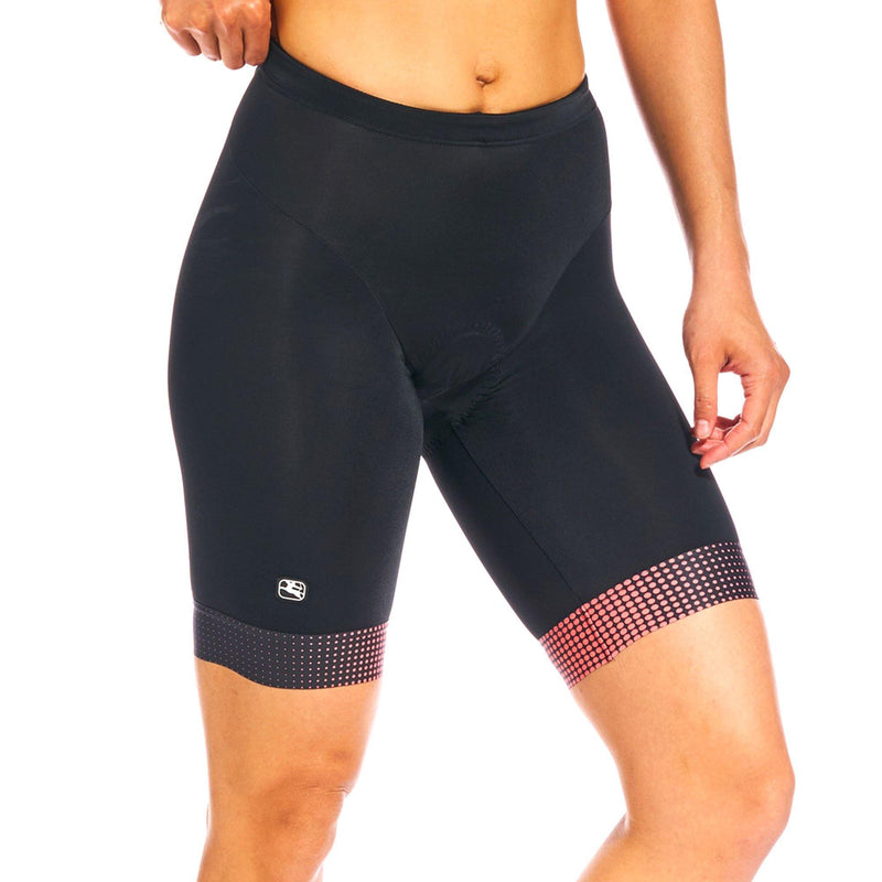 Women's Vero Pro Tri Short by Giordana Cycling, CORAL, Made in Italy