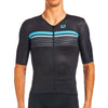 Men's Vero Pro Tri Top by Giordana Cycling, BLUE/BLACK, Made in Italy