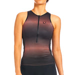 Women's Vero Pro Tri Sleeveless Top by Giordana Cycling, CORAL, Made in Italy