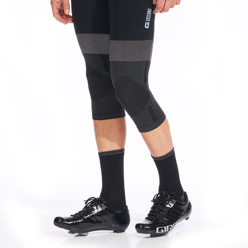 Heavyweight Knitted Dryarn Knee Warmers by Giordana Cycling, , Made in Italy