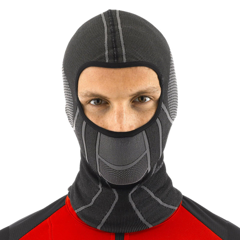 Knitted PolyPro Balaclava by Giordana Cycling, BLACK, Made in Italy