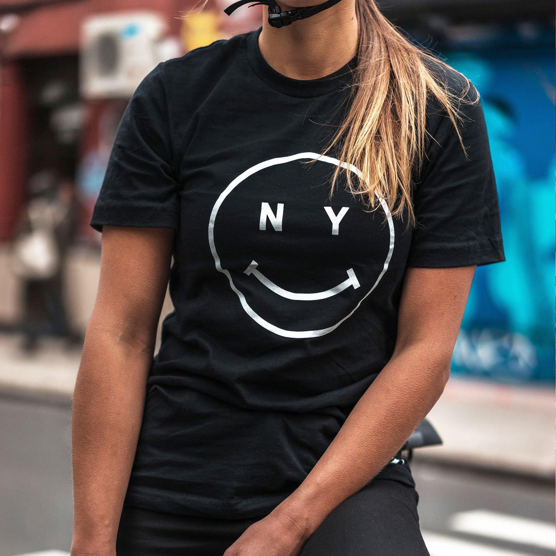 Giordana x Knowlita New York Smiley T-Shirt - Black