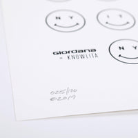 Giordana x Knowlita New York + Italia Smiley Print by Giordana Cycling, , Made in Italy