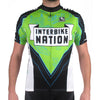 Mens Interbike Nation Cycling Jersey by Giordana Cycling, BLACK/GREEN/WHITE, Made in Italy