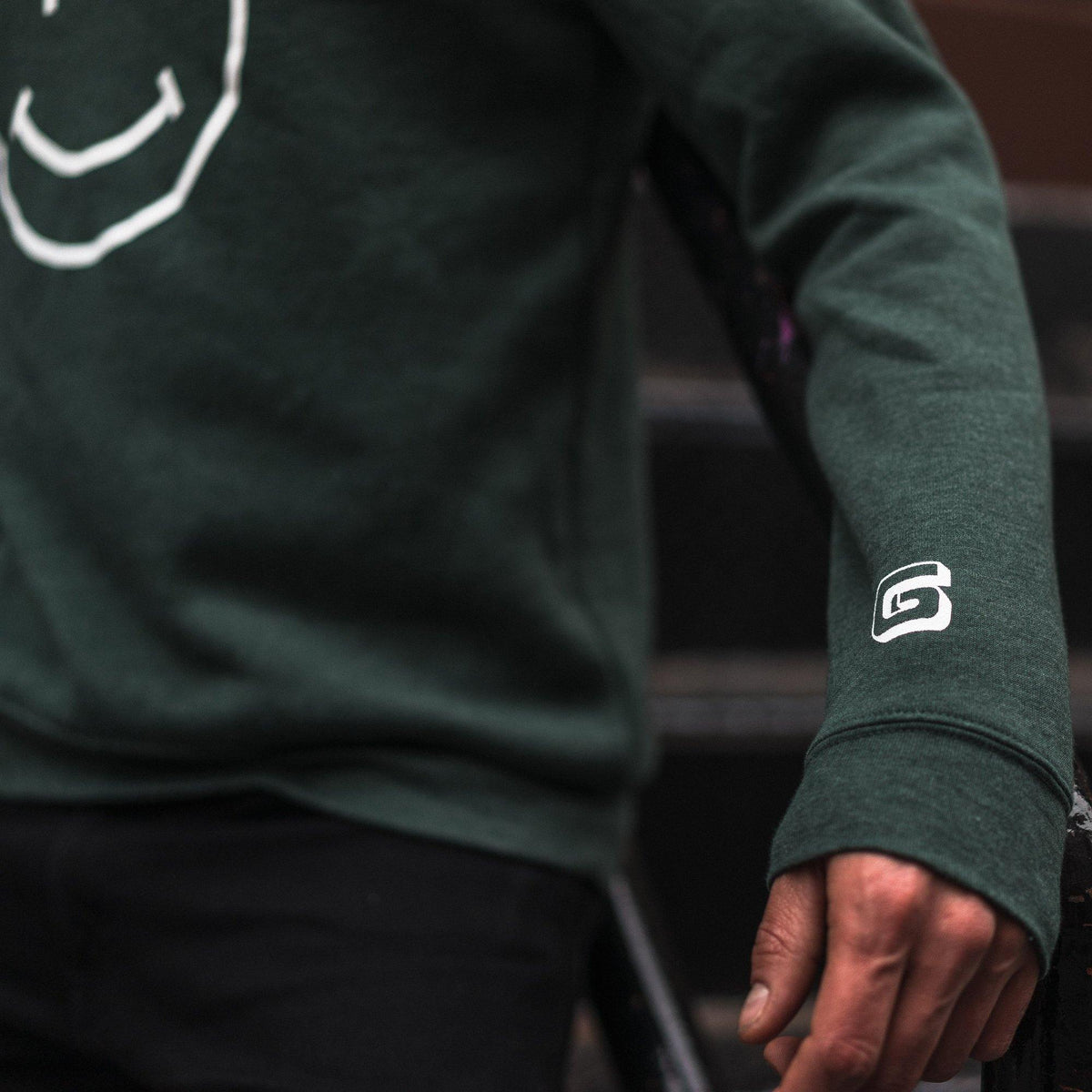 Giordana x Knowlita Italia Smiley Crew Sweatshirt by Giordana Cycling, , Made in Italy