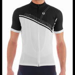 Men's Leader Vero Trade Jersey by Giordana Cycling, BLACK/WHITE, Made in Italy
